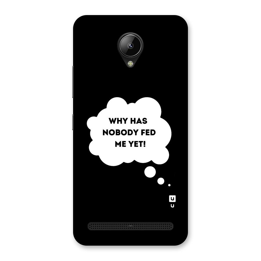 Why No Food Yet Back Case for Lenovo C2