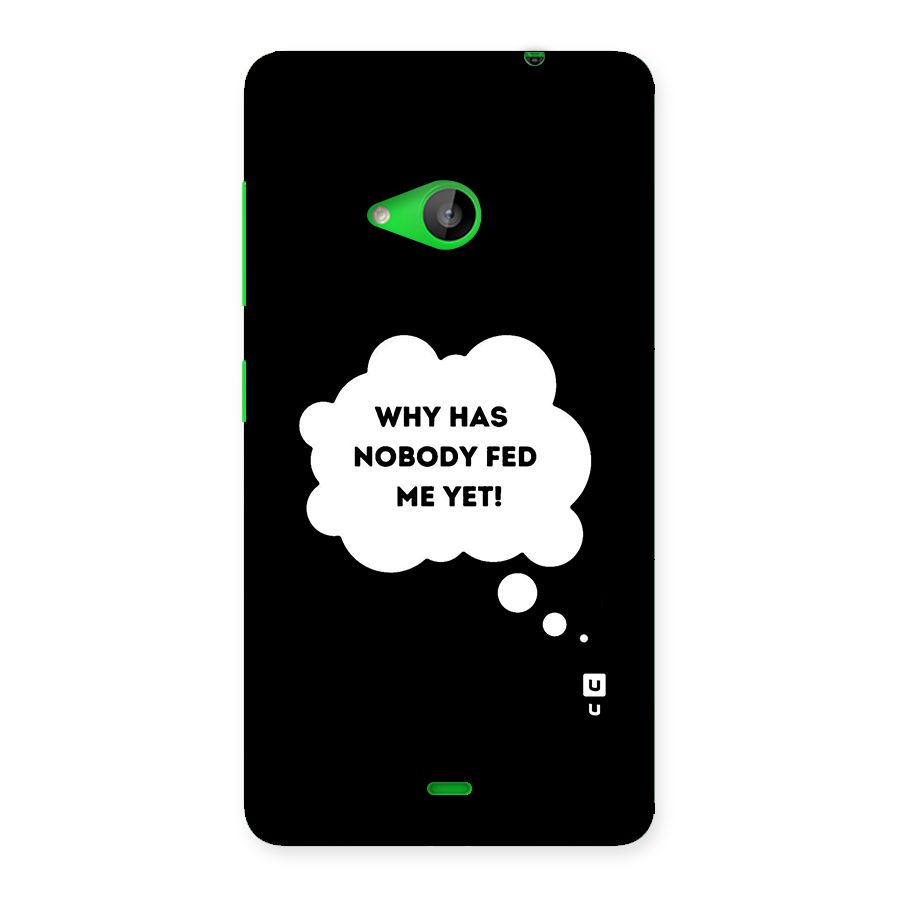 Why No Food Yet Back Case for Lumia 535