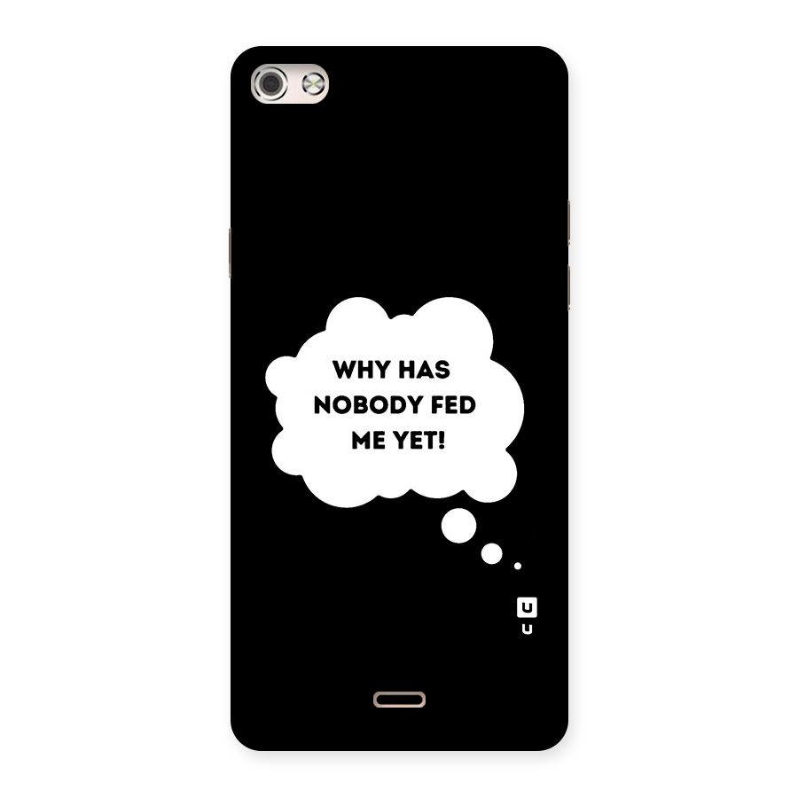 Why No Food Yet Back Case for Micromax Canvas Silver 5