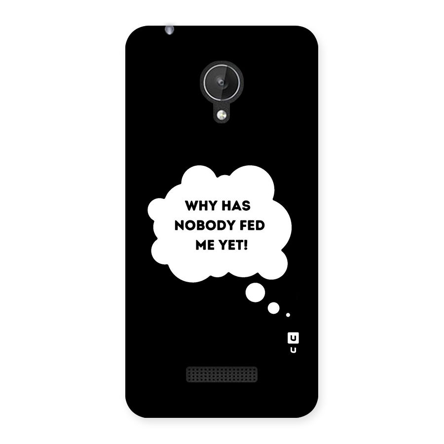 Why No Food Yet Back Case for Micromax Canvas Spark Q380