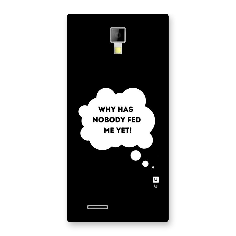 Why No Food Yet Back Case for Micromax Canvas Xpress A99
