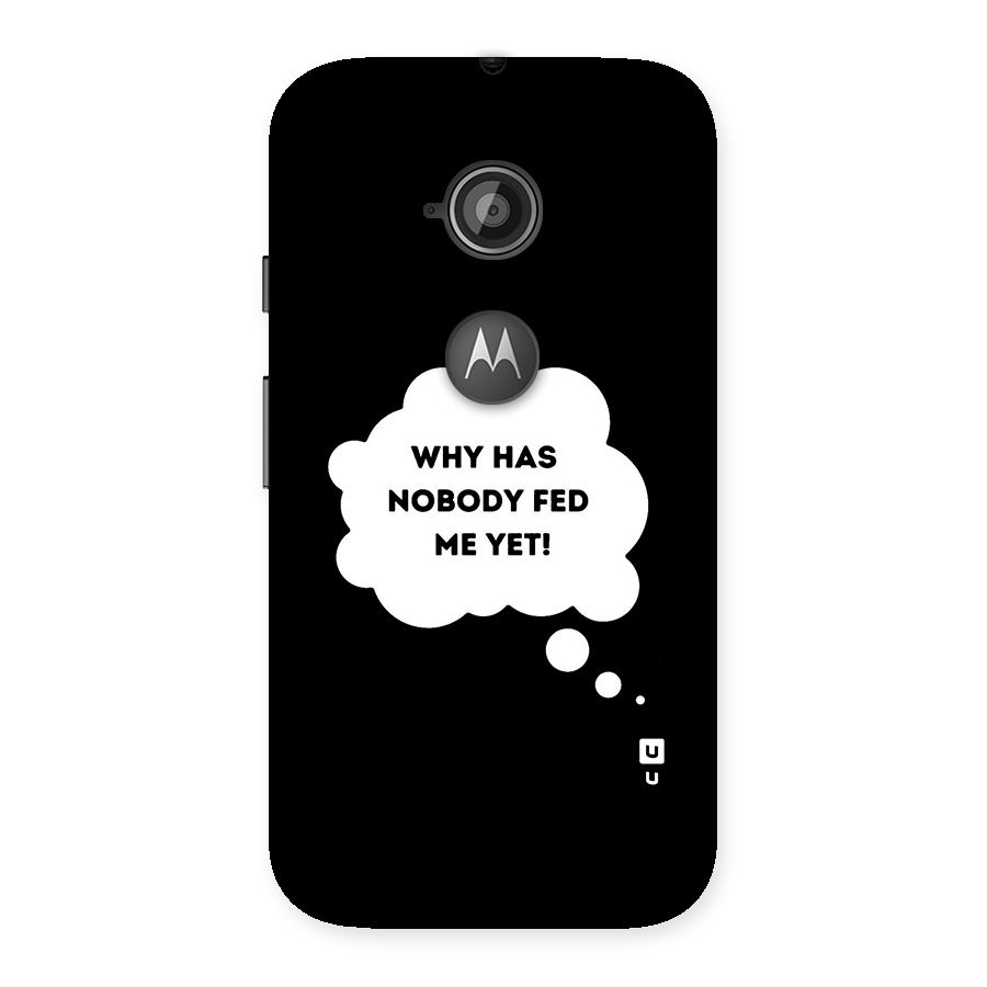 Why No Food Yet Back Case for Moto E 2nd Gen