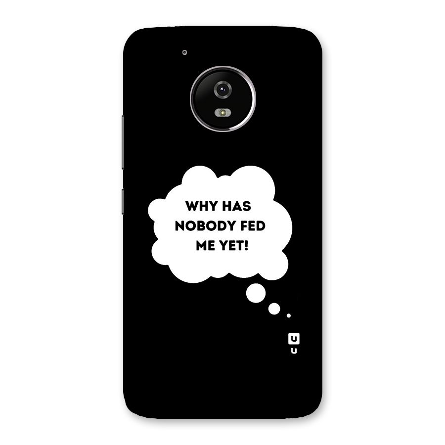 Why No Food Yet Back Case for Moto G5