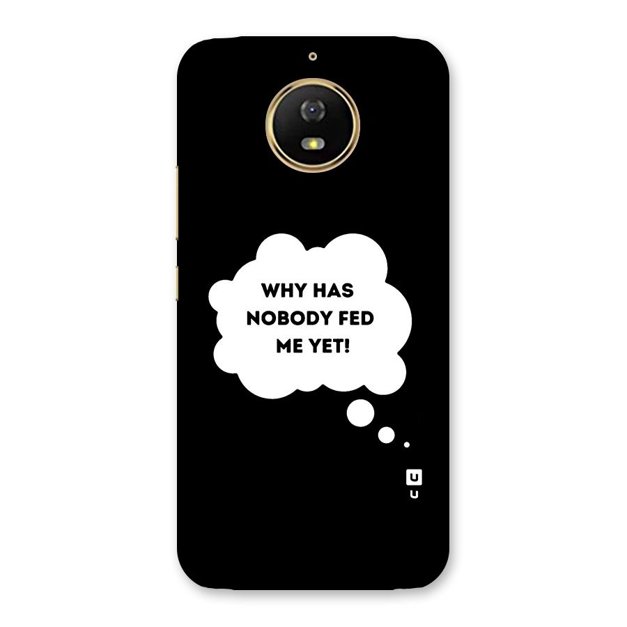 Why No Food Yet Back Case for Moto G5s