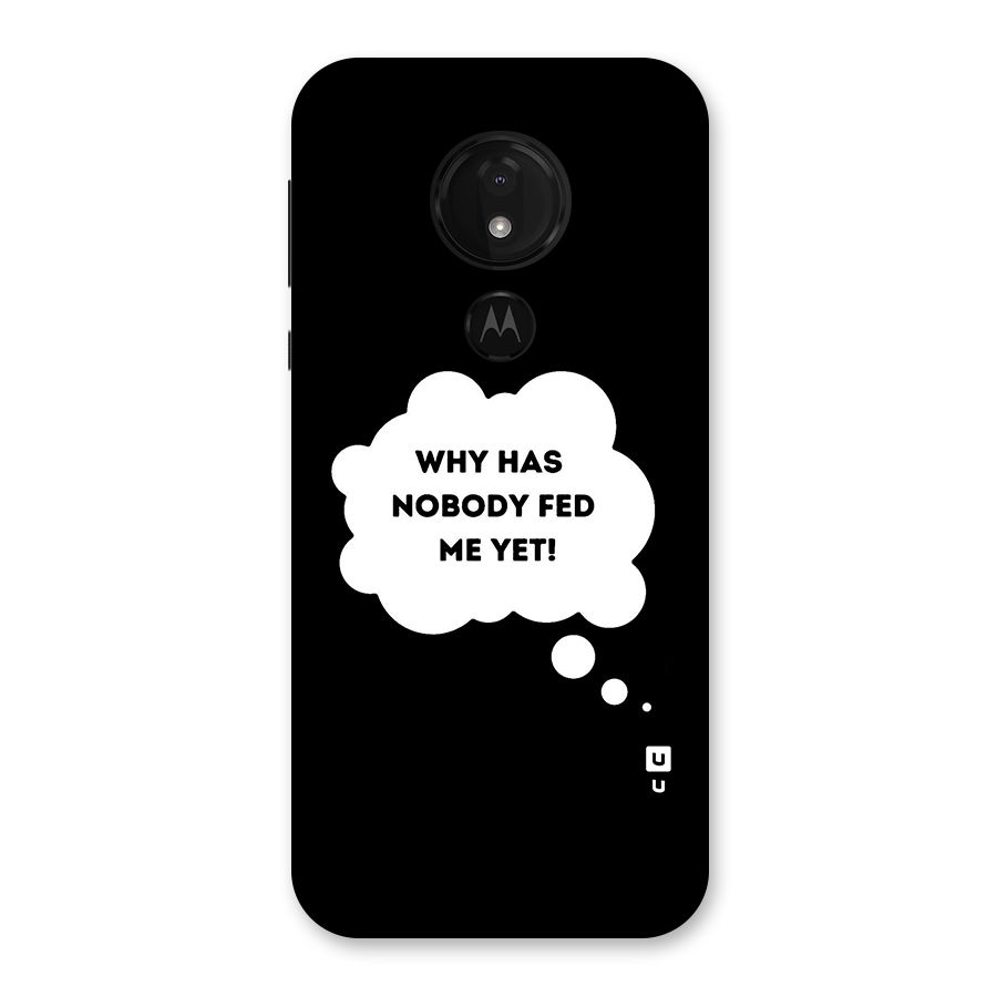 Why No Food Yet Back Case for Moto G7 Power