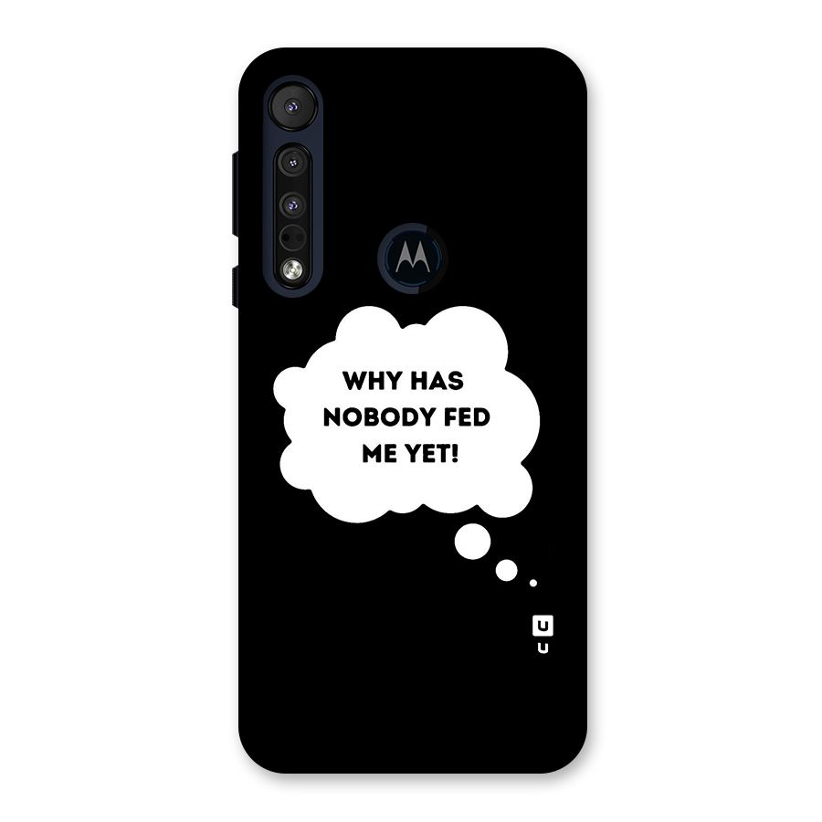 Why No Food Yet Back Case for Motorola One Macro