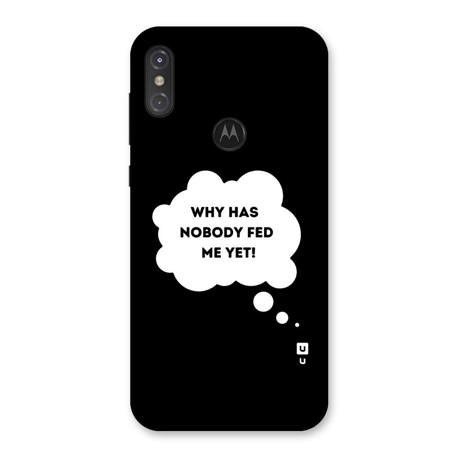 Why No Food Yet Back Case for Motorola One Power