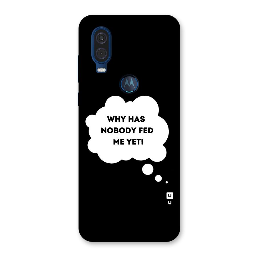 Why No Food Yet Back Case for Motorola One Vision