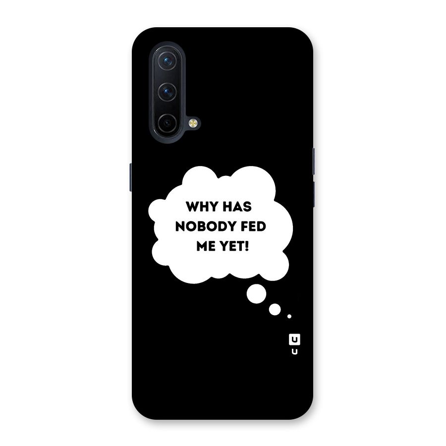 Why No Food Yet Glass Back Case for OnePlus Nord CE 5G