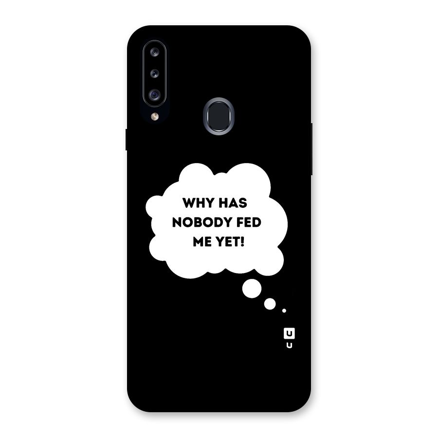 Why No Food Yet Back Case for Samsung Galaxy A20s
