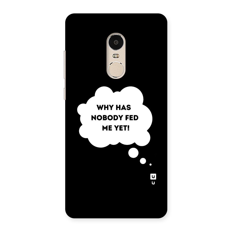 Why No Food Yet Back Case for Xiaomi Redmi Note 4