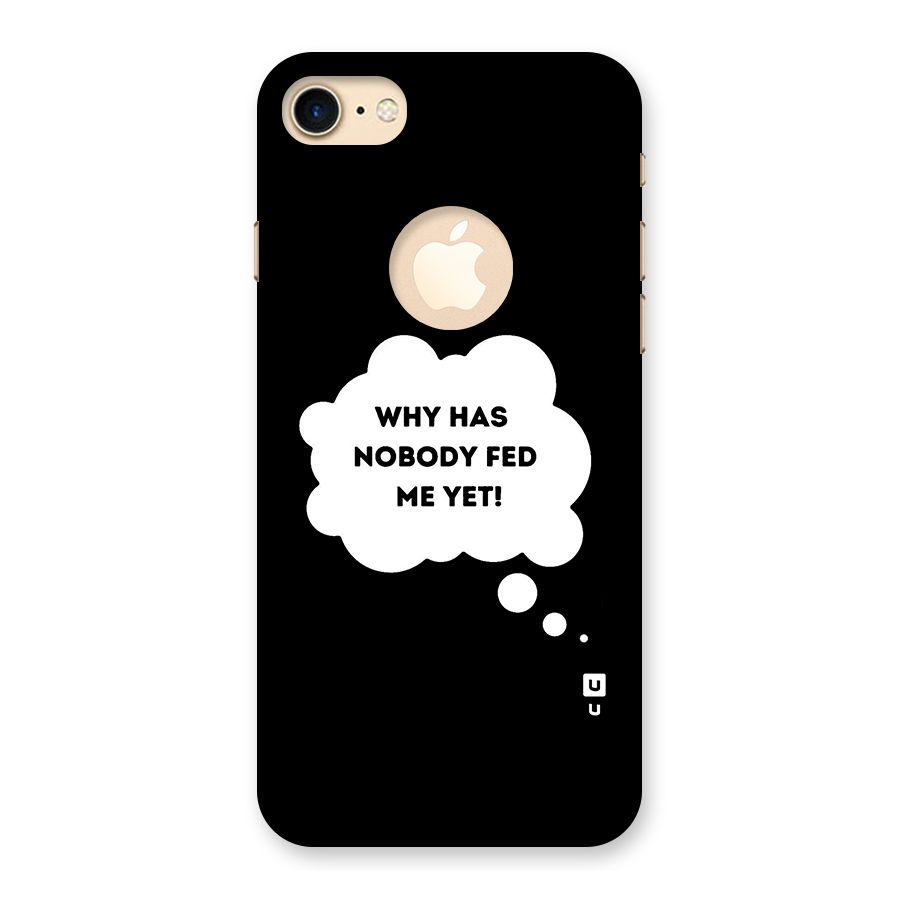 Why No Food Yet Back Case for iPhone 8 Logo Cut