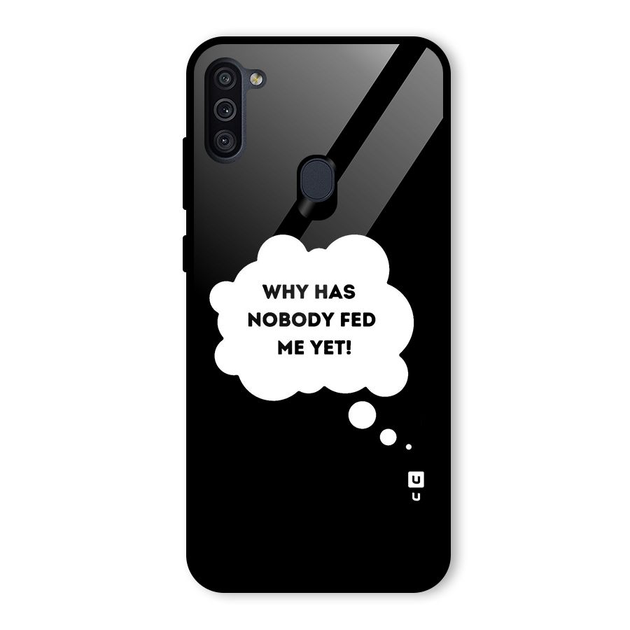 Why No Food Yet Glass Back Case for Galaxy M11