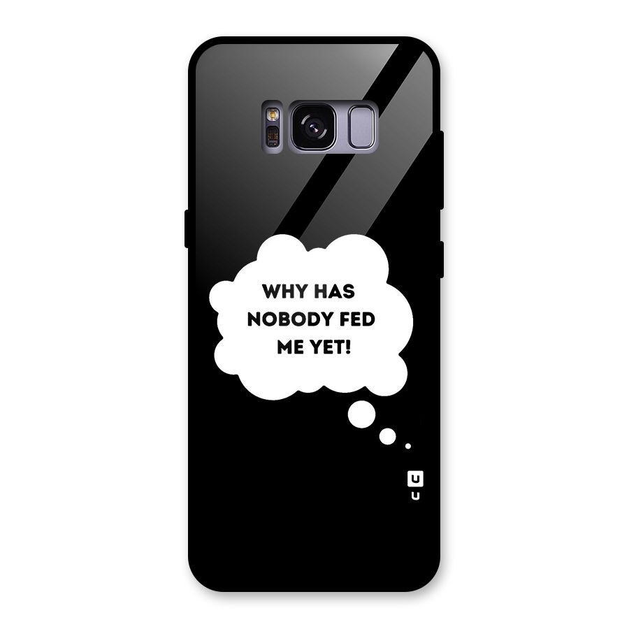 Why No Food Yet Glass Back Case for Galaxy S8