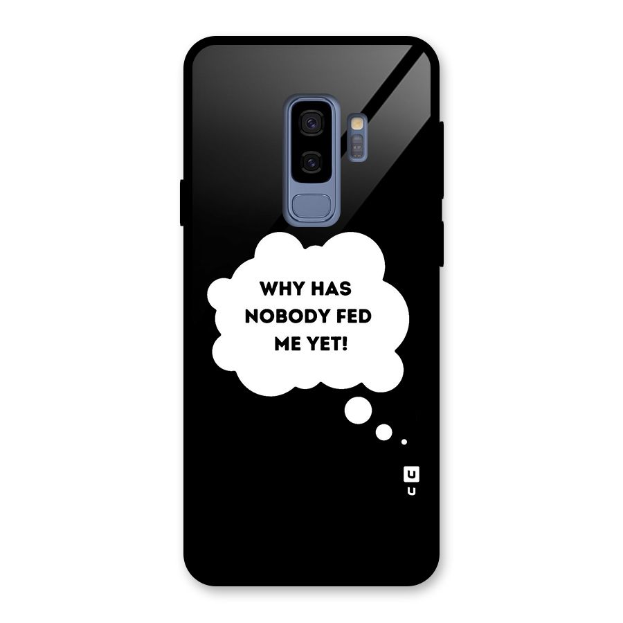 Why No Food Yet Glass Back Case for Galaxy S9 Plus