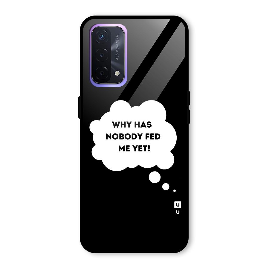 Why No Food Yet Glass Back Case for Oppo A74 5G