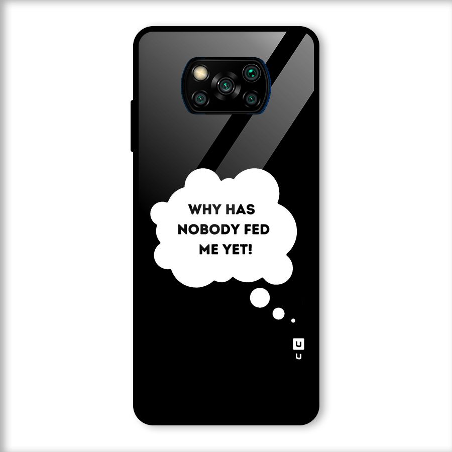 Why No Food Yet Glass Back Case for Poco X3