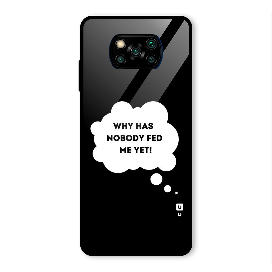 Why No Food Yet Glass Back Case for Poco X3 Pro