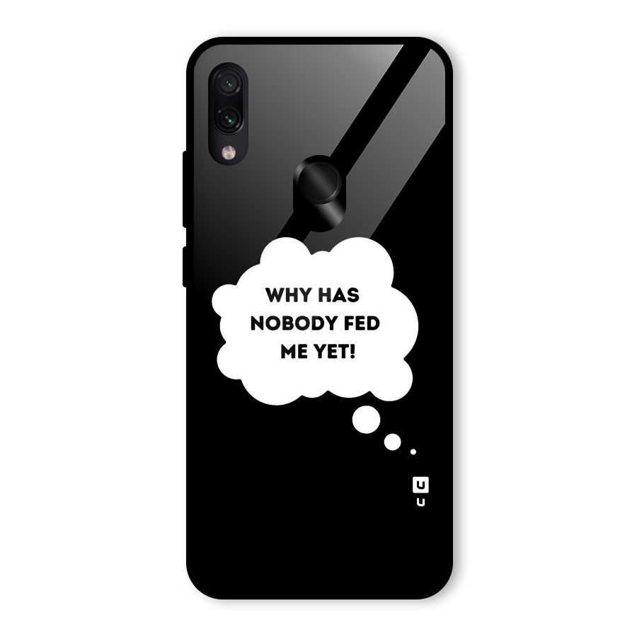 Why No Food Yet Glass Back Case for Redmi Note 7S