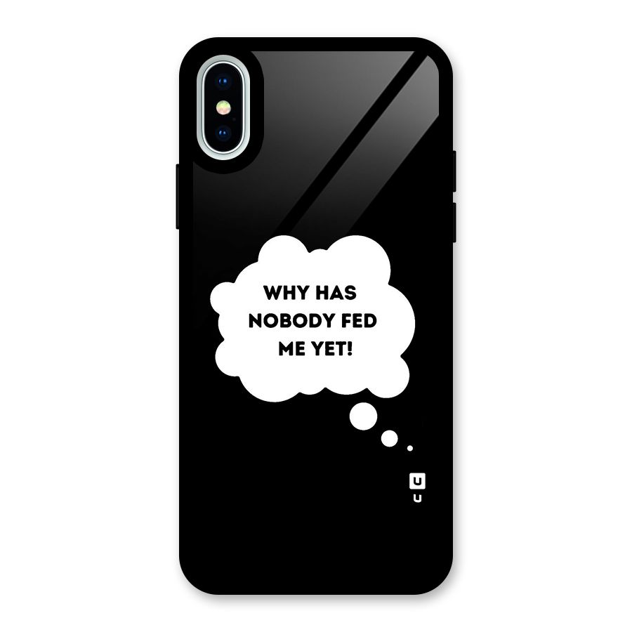 Why No Food Yet Glass Back Case for iPhone X