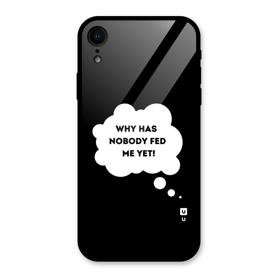 Why No Food Yet Glass Back Case for iPhone XR