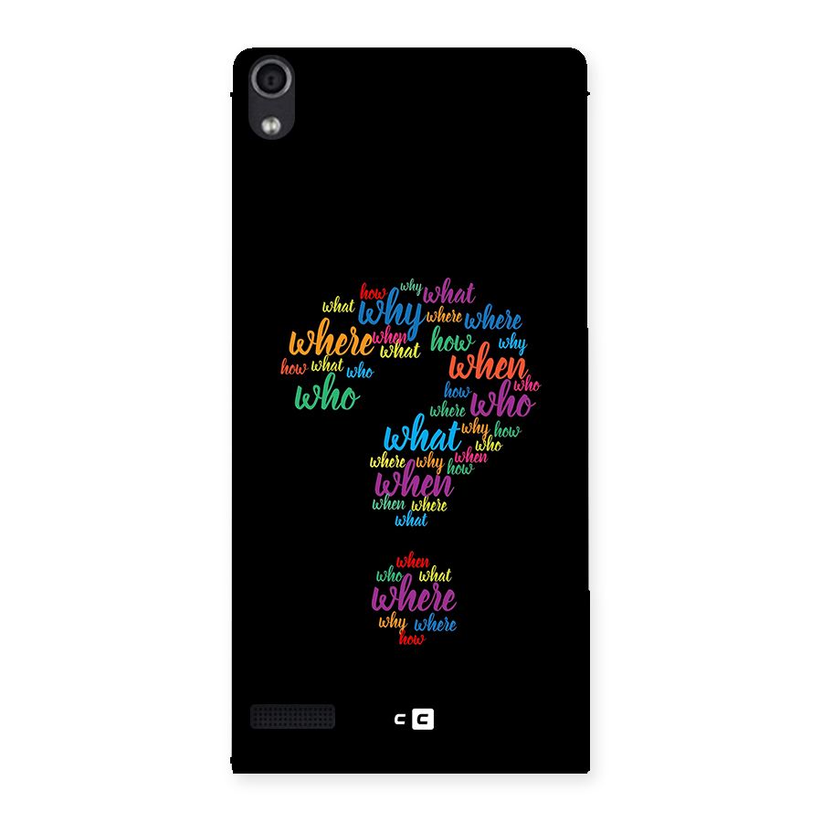 Why When Where How Back Case for Ascend P6
