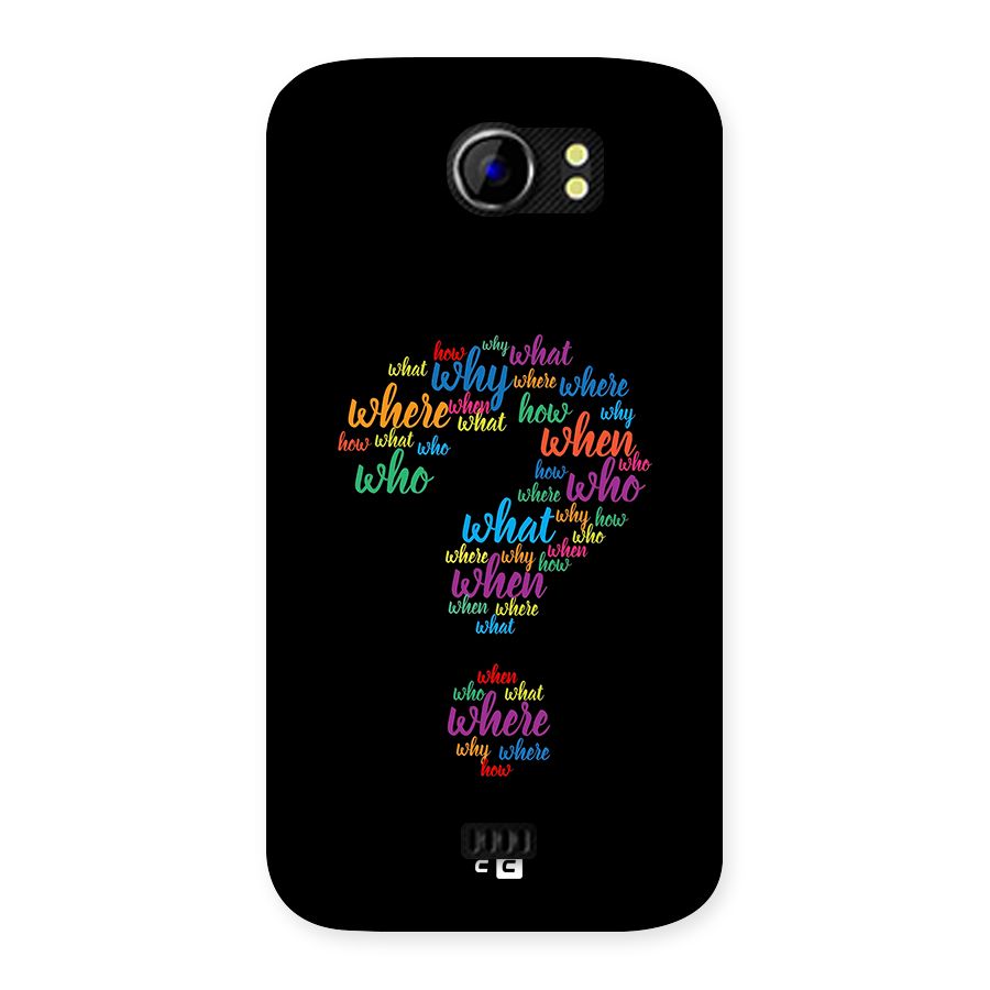 Why When Where How Back Case for Canvas 2 A110