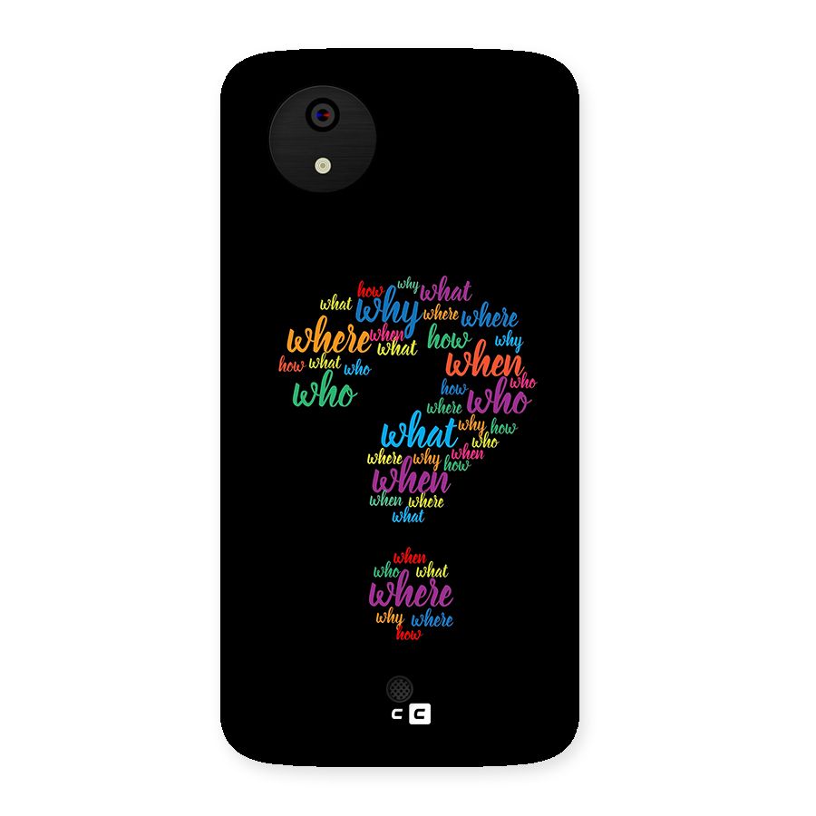 Why When Where How Back Case for Canvas A1  AQ4501