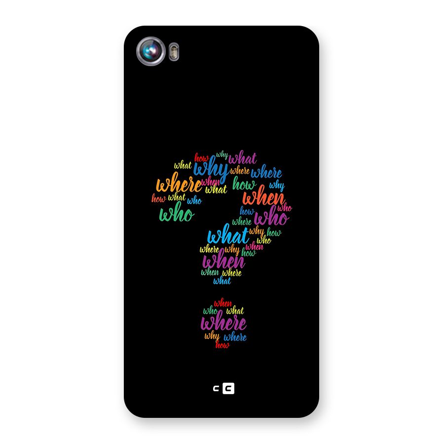 Why When Where How Back Case for Canvas Fire 4 (A107)