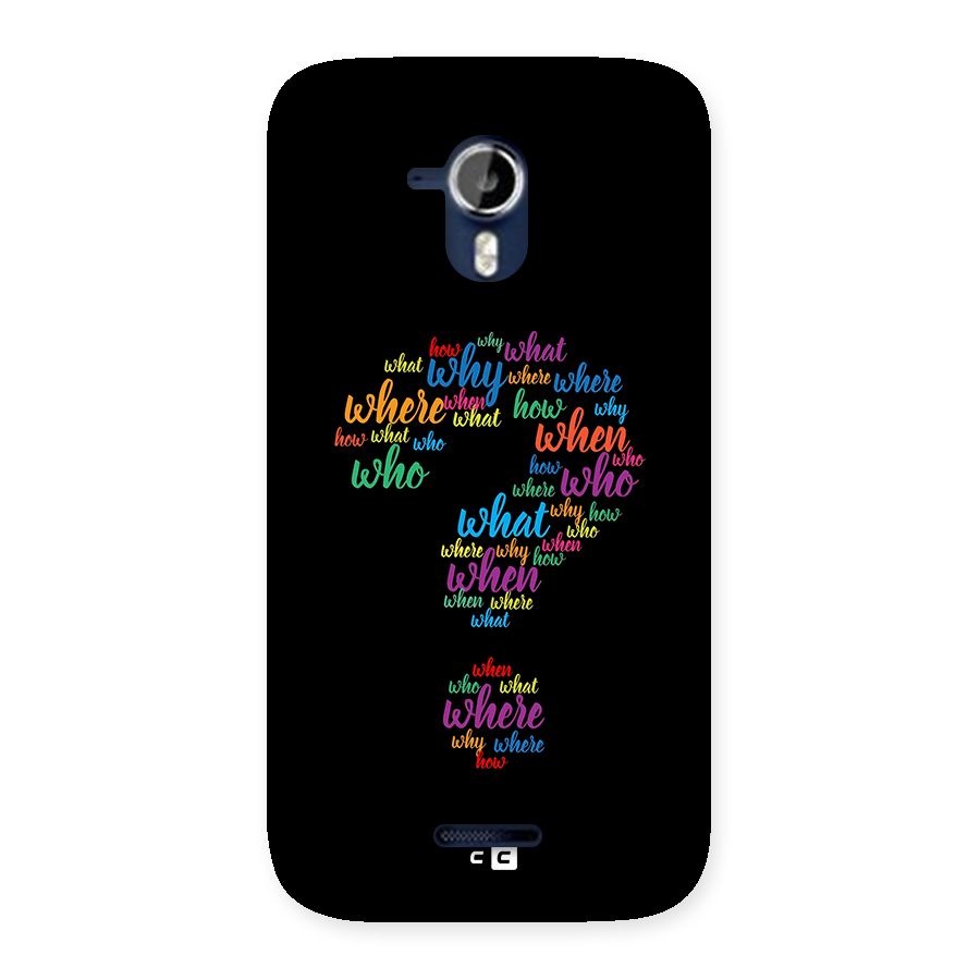 Why When Where How Back Case for Canvas Magnus A117