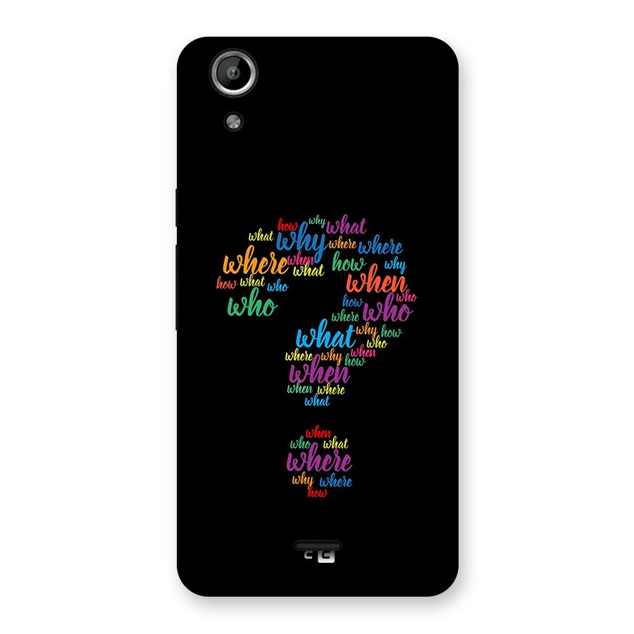 Why When Where How Back Case for Canvas Selfie Lens Q345