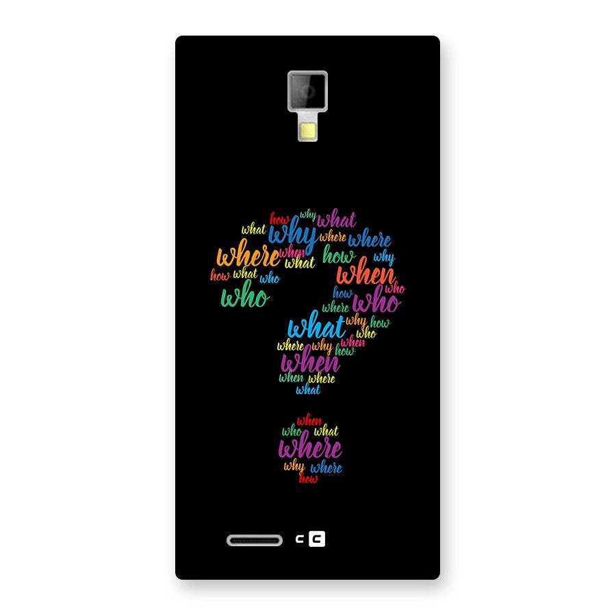 Why When Where How Back Case for Canvas Xpress A99