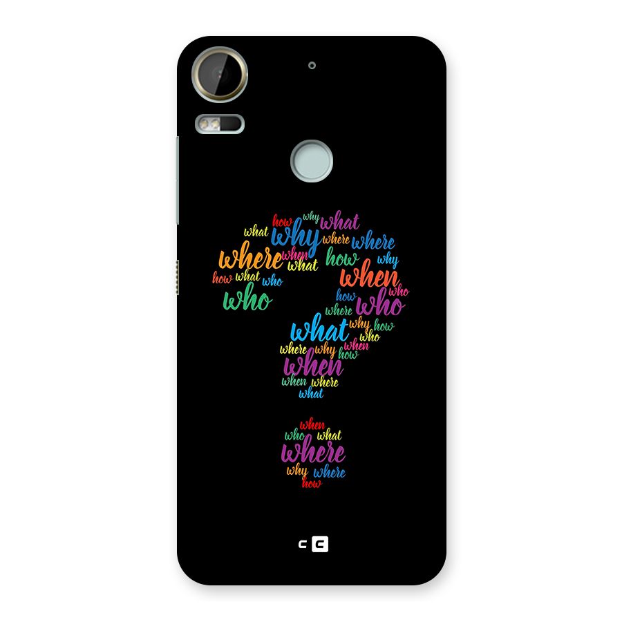 Why When Where How Back Case for Desire 10 Pro