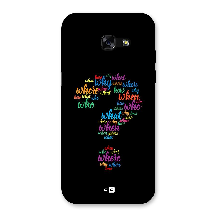 Why When Where How Back Case for Galaxy A5 2017