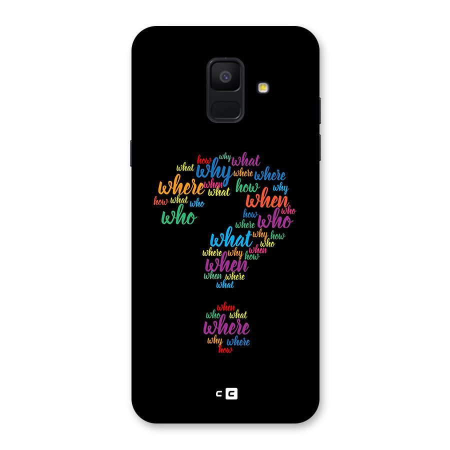 Why When Where How Back Case for Galaxy A6 (2018)