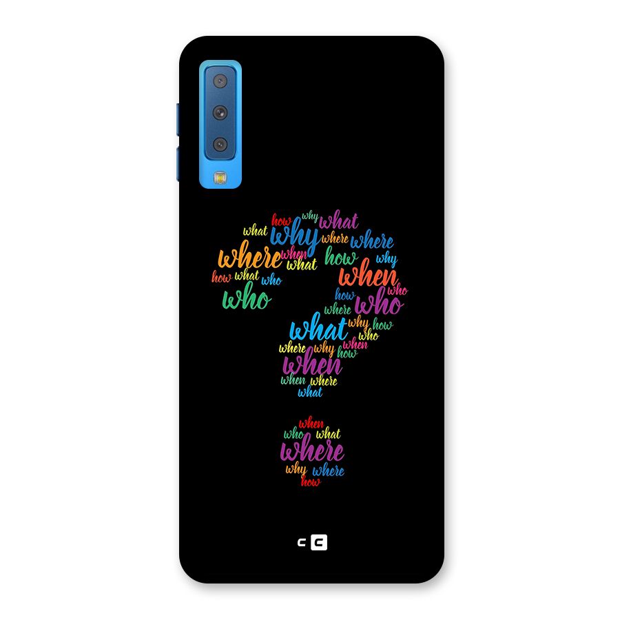 Why When Where How Back Case for Galaxy A7 (2018)