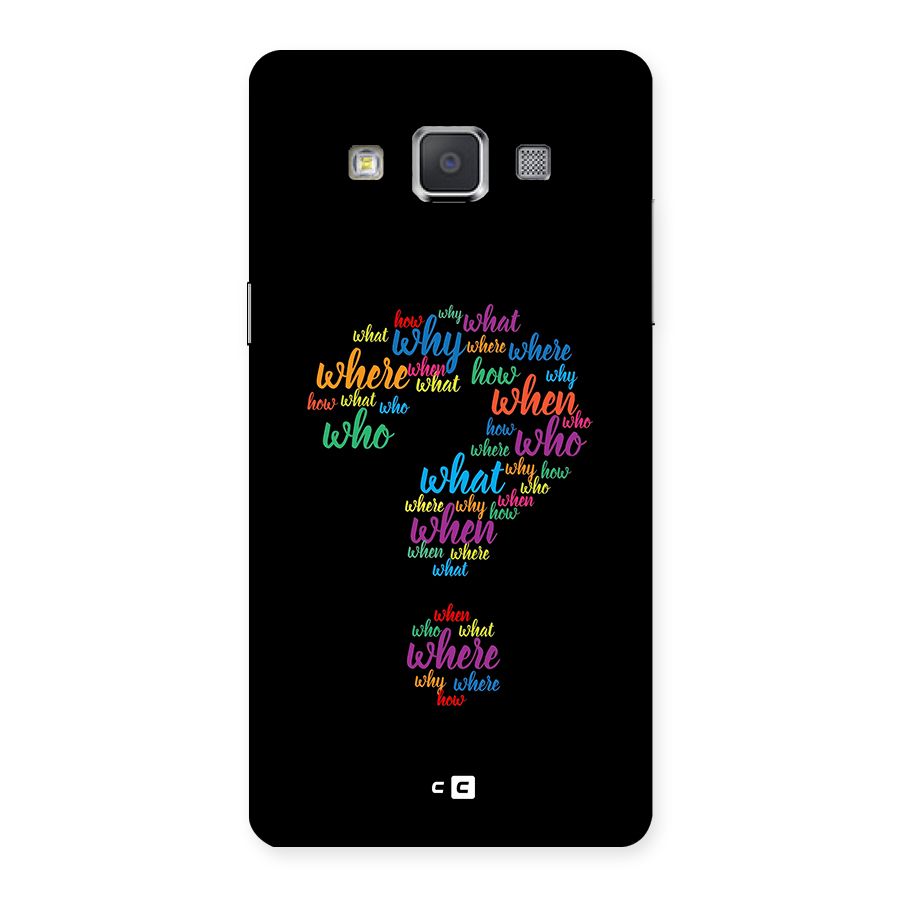 Why When Where How Back Case for Galaxy Grand 3