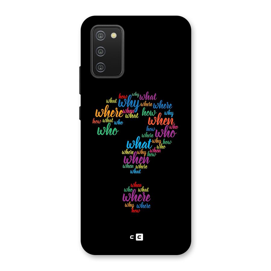 Why When Where How Back Case for Galaxy M02s