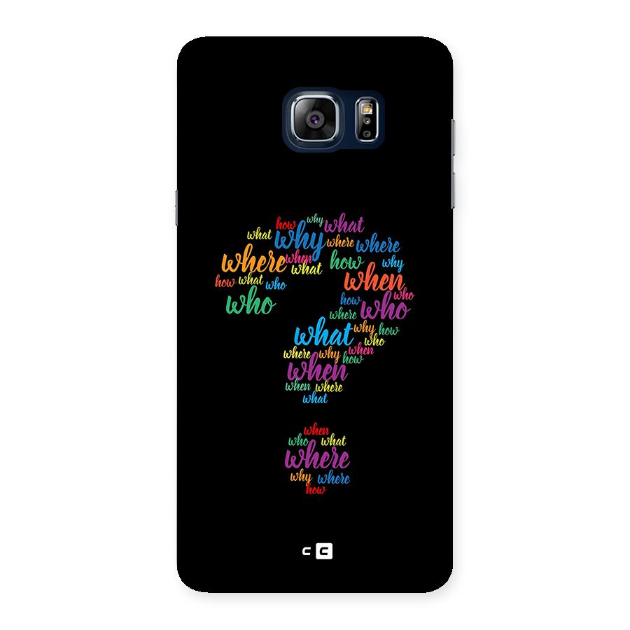 Why When Where How Back Case for Galaxy Note 5