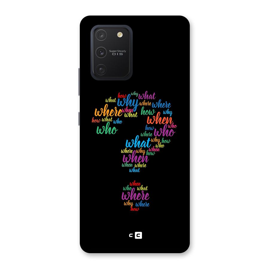Why When Where How Back Case for Galaxy S10 Lite