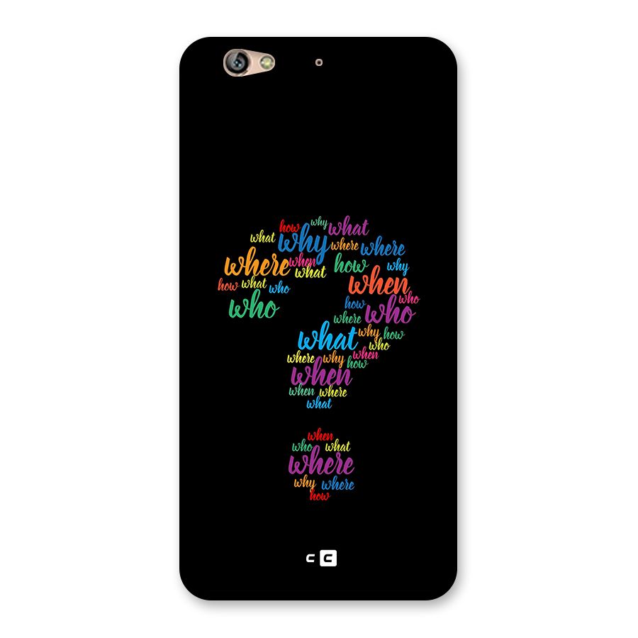 Why When Where How Back Case for Gionee S6