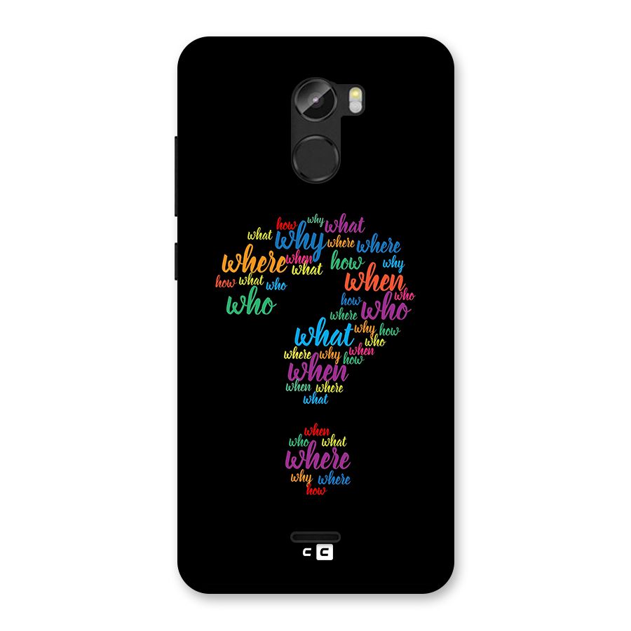 Why When Where How Back Case for Gionee X1