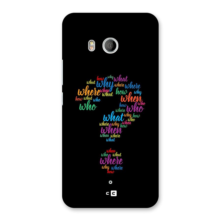 Why When Where How Back Case for HTC U11