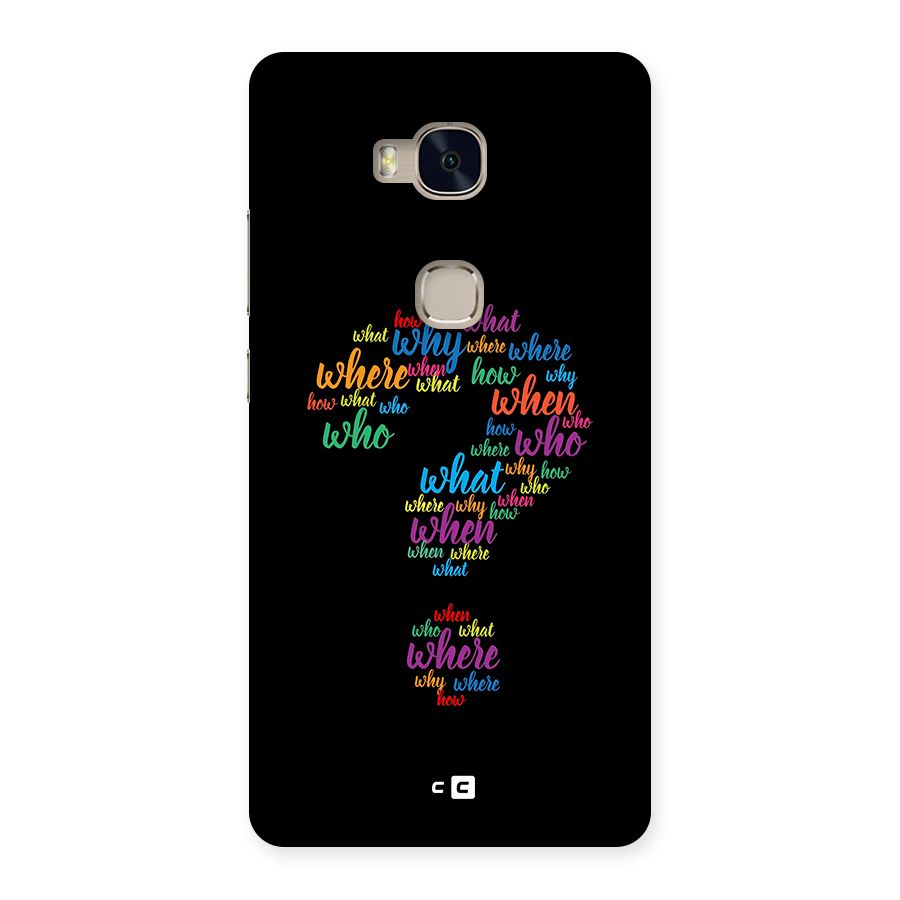 Why When Where How Back Case for Honor 5X