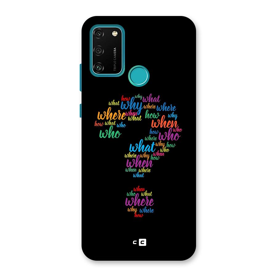 Why When Where How Back Case for Honor 9A