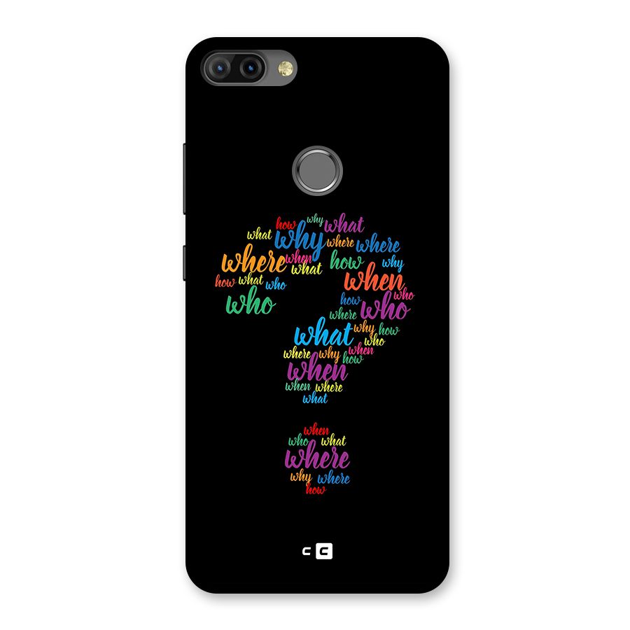 Why When Where How Back Case for Infinix Hot 6 Pro