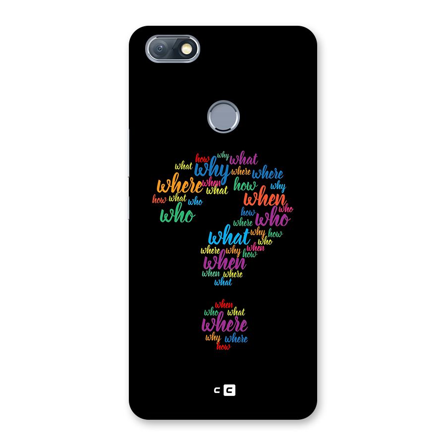 Why When Where How Back Case for Infinix Note 5