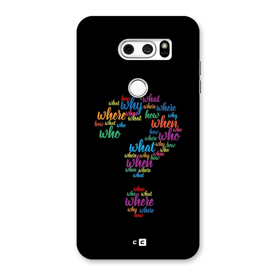 Why When Where How Back Case for LG V30