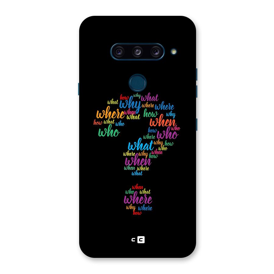 Why When Where How Back Case for LG  V40 ThinQ