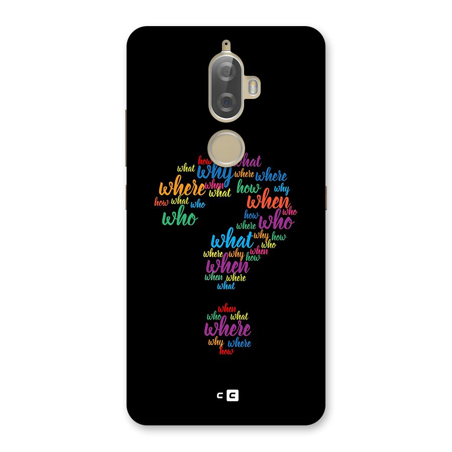 Why When Where How Back Case for Lenovo K8 Plus